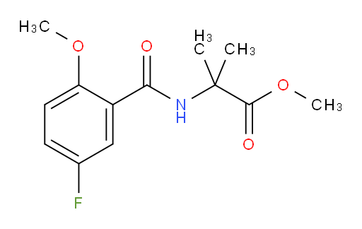 methyl 2-(5-fluoro-2-methoxybenzamido)-2-methylpropanoate