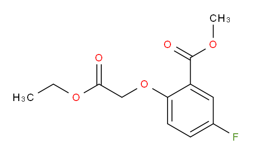 methyl 2-(2-ethoxy-2-oxoethoxy)-5-fluorobenzoate