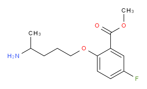 methyl 2-((4-aminopentyl)oxy)-5-fluorobenzoate