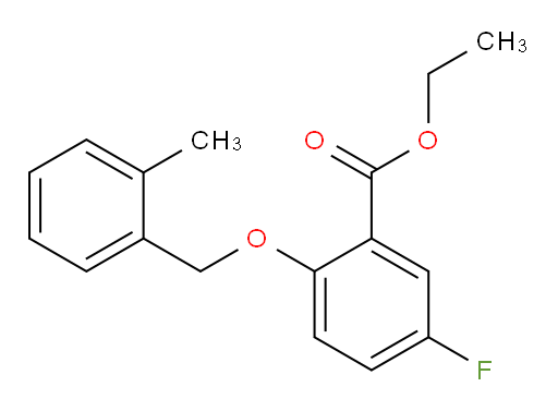 ethyl 5-fluoro-2-((2-methylbenzyl)oxy)benzoate