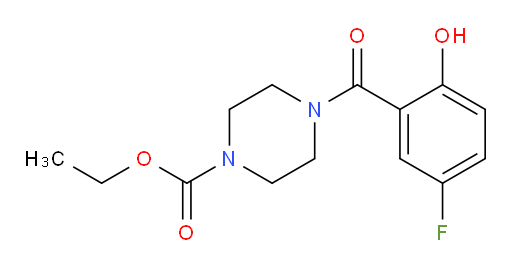 ethyl 4-(5-fluoro-2-hydroxybenzoyl)piperazine-1-carboxylate