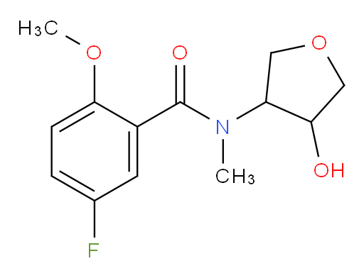 5-fluoro-N-(4-hydroxytetrahydrofuran-3-yl)-2-methoxy-N-methylbenzamide