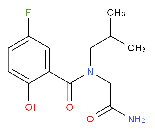 N-(2-amino-2-oxoethyl)-5-fluoro-2-hydroxy-N-isobutylbenzamide