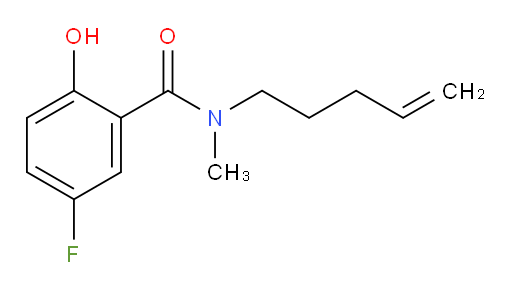 5-fluoro-2-hydroxy-N-methyl-N-(pent-4-en-1-yl)benzamide