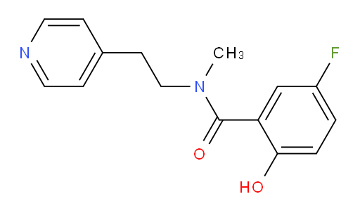 5-fluoro-2-hydroxy-N-methyl-N-(2-(pyridin-4-yl)ethyl)benzamide