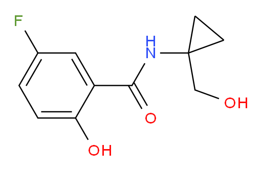 5-fluoro-2-hydroxy-N-(1-(hydroxymethyl)cyclopropyl)benzamide