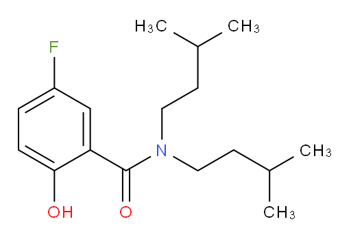 5-fluoro-2-hydroxy-N,N-diisopentylbenzamide