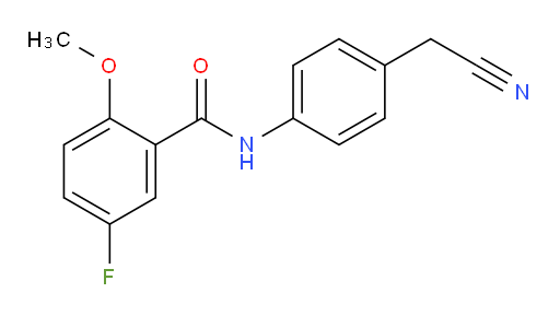 N-(4-(cyanomethyl)phenyl)-5-fluoro-2-methoxybenzamide