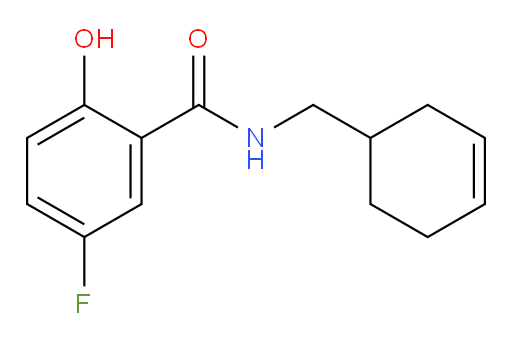 N-(cyclohex-3-en-1-ylmethyl)-5-fluoro-2-hydroxybenzamide