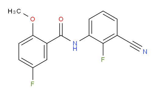 N-(3-cyano-2-fluorophenyl)-5-fluoro-2-methoxybenzamide
