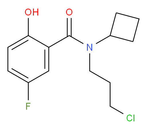 N-(3-chloropropyl)-N-cyclobutyl-5-fluoro-2-hydroxybenzamide
