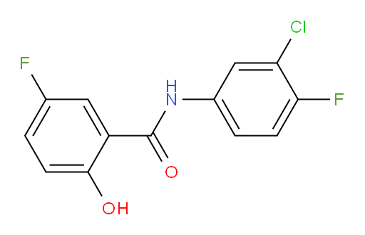 N-(3-chloro-4-fluorophenyl)-5-fluoro-2-hydroxybenzamide