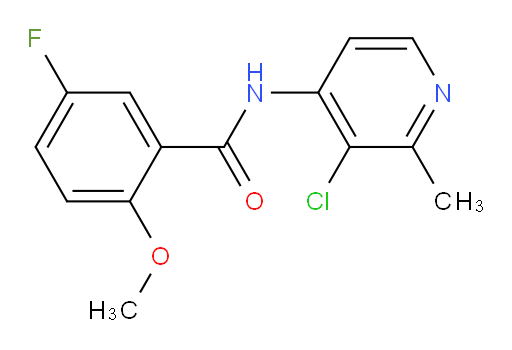 N-(3-chloro-2-methylpyridin-4-yl)-5-fluoro-2-methoxybenzamide