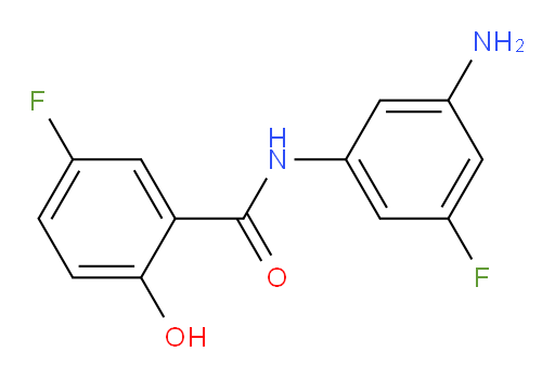 N-(3-amino-5-fluorophenyl)-5-fluoro-2-hydroxybenzamide