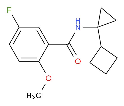 N-(1-cyclobutylcyclopropyl)-5-fluoro-2-methoxybenzamide