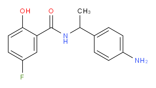 N-(1-(4-aminophenyl)ethyl)-5-fluoro-2-hydroxybenzamide