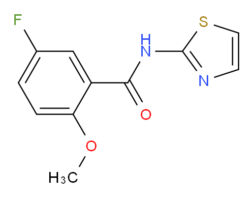 5-fluoro-2-methoxy-N-(thiazol-2-yl)benzamide