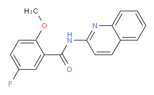 5-fluoro-2-methoxy-N-(quinolin-2-yl)benzamide