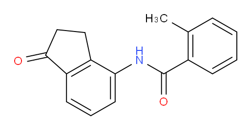 2-methyl-N-(1-oxo-2,3-dihydro-1H-inden-4-yl)benzamide