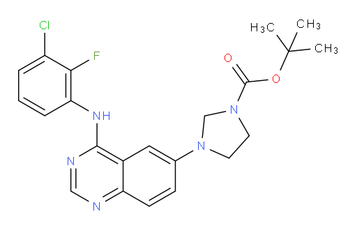 tert-butyl 3-(4-((3-chloro-2-fluorophenyl)amino)quinazolin-6-yl)imidazolidine-1-carboxylate