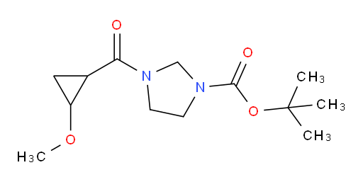 tert-butyl 3-(2-methoxycyclopropanecarbonyl)imidazolidine-1-carboxylate