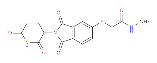 2-((2-(2,6-dioxopiperidin-3-yl)-1,3-dioxoisoindolin-5-yl)thio)-N-methylacetamide