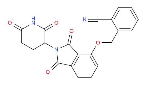2-(((2-(2,6-dioxopiperidin-3-yl)-1,3-dioxoisoindolin-4-yl)oxy)methyl)benzonitrile