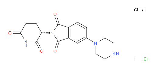 (S)-2-(2,6-dioxopiperidin-3-yl)-5-(piperazin-1-yl)isoindoline-1,3-dione hydrochloride