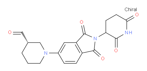 (3S)-1-(2-(2,6-dioxopiperidin-3-yl)-1,3-dioxoisoindolin-5-yl)piperidine-3-carbaldehyde