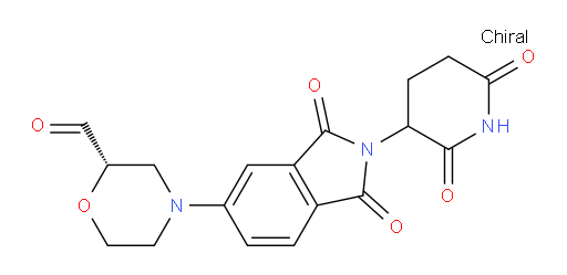 (2S)-4-(2-(2,6-dioxopiperidin-3-yl)-1,3-dioxoisoindolin-5-yl)morpholine-2-carbaldehyde