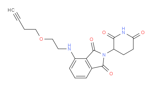 4-((2-(but-3-yn-1-yloxy)ethyl)amino)-2-(2,6-dioxopiperidin-3-yl)isoindoline-1,3-dione