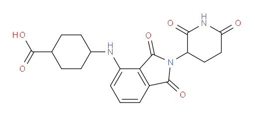 4-((2-(2,6-dioxopiperidin-3-yl)-1,3-dioxoisoindolin-4-yl)amino)cyclohexanecarboxylic acid