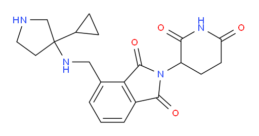 4-(((3-cyclopropylpyrrolidin-3-yl)amino)methyl)-2-(2,6-dioxopiperidin-3-yl)isoindoline-1,3-dione