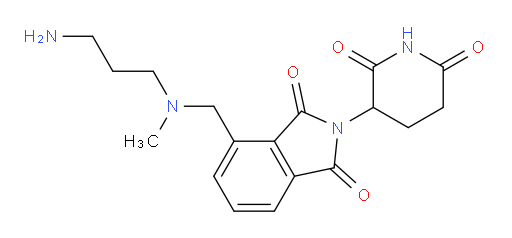 4-(((3-aminopropyl)(methyl)amino)methyl)-2-(2,6-dioxopiperidin-3-yl)isoindoline-1,3-dione