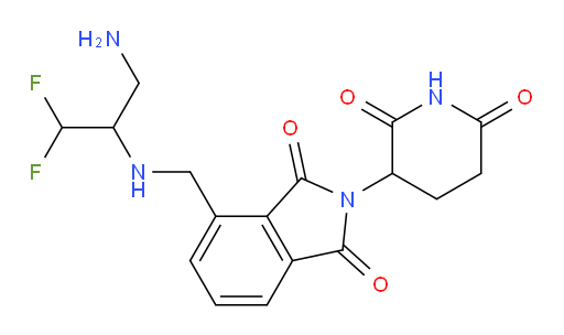 4-(((3-amino-1,1-difluoropropan-2-yl)amino)methyl)-2-(2,6-dioxopiperidin-3-yl)isoindoline-1,3-dione