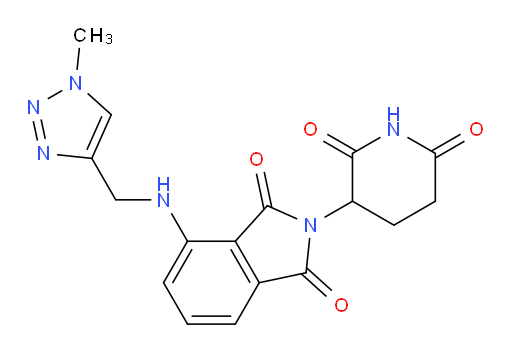 2-(2,6-dioxopiperidin-3-yl)-4-(((1-methyl-1H-1,2,3-triazol-4-yl)methyl)amino)isoindoline-1,3-dione