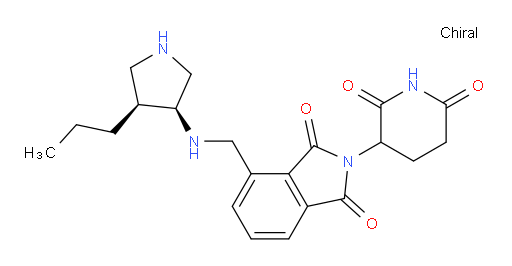 2-(2,6-dioxopiperidin-3-yl)-4-((((3S,4S)-4-propylpyrrolidin-3-yl)amino)methyl)isoindoline-1,3-dione