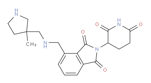 2-(2,6-dioxopiperidin-3-yl)-4-((((3-methylpyrrolidin-3-yl)methyl)amino)methyl)isoindoline-1,3-dione