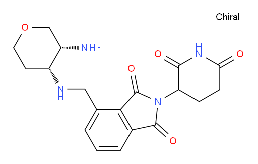 4-((((3R,4R)-3-aminotetrahydro-2H-pyran-4-yl)amino)methyl)-2-(2,6-dioxopiperidin-3-yl)isoindoline-1,3-dione