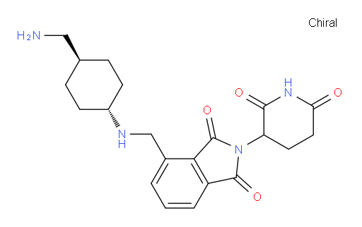 4-((((1r,4r)-4-(aminomethyl)cyclohexyl)amino)methyl)-2-(2,6-dioxopiperidin-3-yl)isoindoline-1,3-dione
