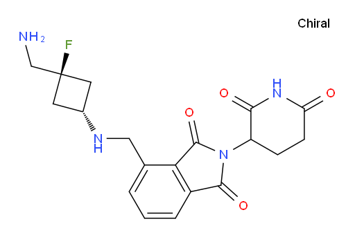 4-((((1r,3r)-3-(aminomethyl)-3-fluorocyclobutyl)amino)methyl)-2-(2,6-dioxopiperidin-3-yl)isoindoline-1,3-dione