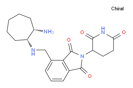 4-((((1R,2S)-2-aminocycloheptyl)amino)methyl)-2-(2,6-dioxopiperidin-3-yl)isoindoline-1,3-dione