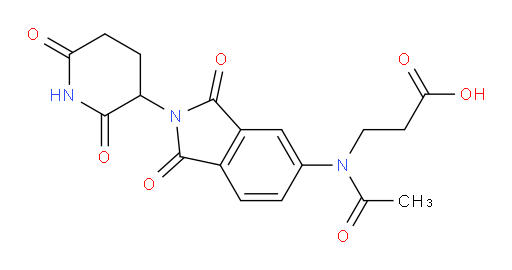 3-(N-(2-(2,6-dioxopiperidin-3-yl)-1,3-dioxoisoindolin-5-yl)acetamido)propanoic acid