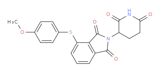 2-(2,6-dioxopiperidin-3-yl)-4-((4-methoxyphenyl)thio)isoindoline-1,3-dione