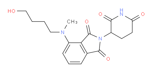 2-(2,6-dioxopiperidin-3-yl)-4-((4-hydroxybutyl)(methyl)amino)isoindoline-1,3-dione