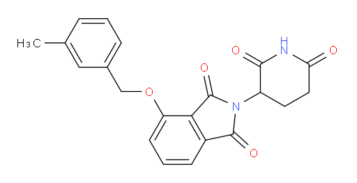 2-(2,6-dioxopiperidin-3-yl)-4-((3-methylbenzyl)oxy)isoindoline-1,3-dione