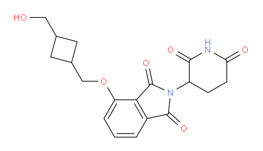 2-(2,6-dioxopiperidin-3-yl)-4-((3-(hydroxymethyl)cyclobutyl)methoxy)isoindoline-1,3-dione