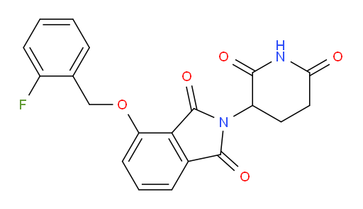 2-(2,6-dioxopiperidin-3-yl)-4-((2-fluorobenzyl)oxy)isoindoline-1,3-dione