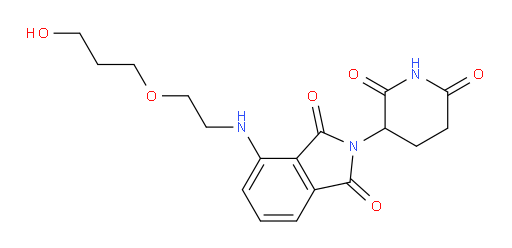 2-(2,6-dioxopiperidin-3-yl)-4-((2-(3-hydroxypropoxy)ethyl)amino)isoindoline-1,3-dione