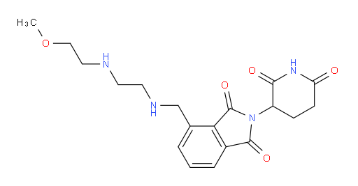 2-(2,6-dioxopiperidin-3-yl)-4-(((2-((2-methoxyethyl)amino)ethyl)amino)methyl)isoindoline-1,3-dione